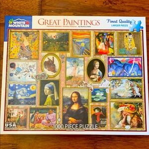 Like New - White Mountain Great Paintings Puzzle🖼️